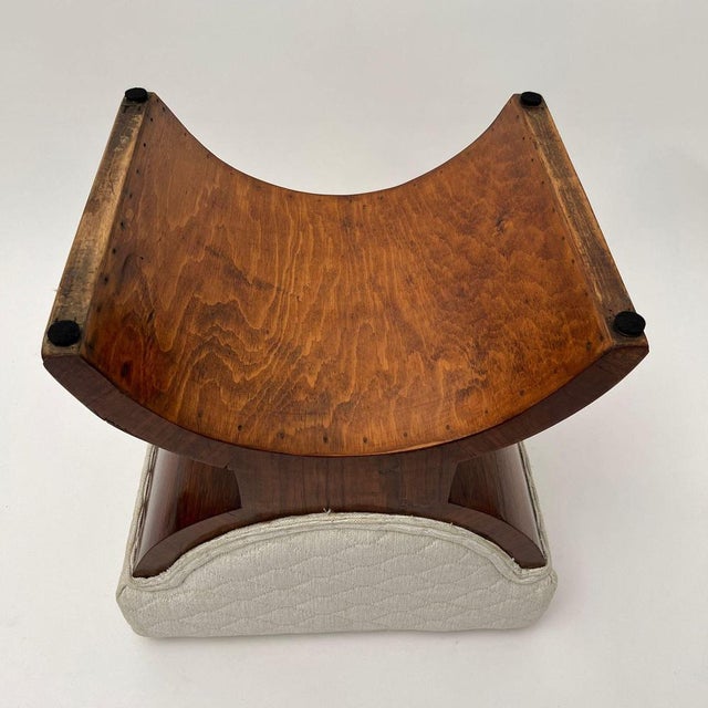 Art Deco Stool in Rosewood Veneer, France, 1930s For Sale - Image 18 of 18
