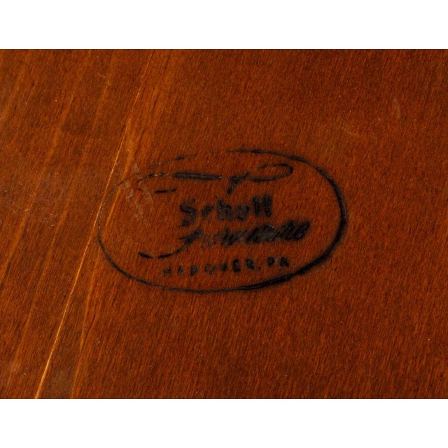 Wood Schott Furniture Mahogany Circular Tripod Table For Sale - Image 7 of 7
