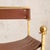 Italian Gold-Leaf + Leather Accent Chair, 1960s - 2 Available For Sale - Image 10 of 11
