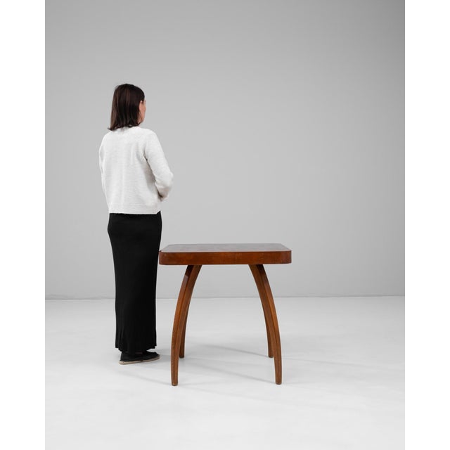 1960s Czech Walnut Spider Table By J. Halabala For Sale - Image 18 of 18