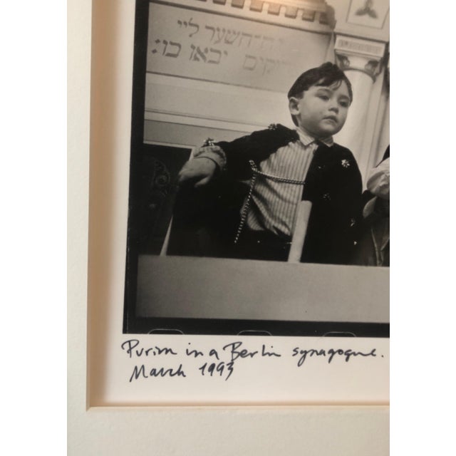 Edward Serotta, Photo Purim Pestalozzi Str Synagogue Berlin Vintage Silver Gelatin Photograph, c.1990s For Sale In Miami - Image 6 of 7