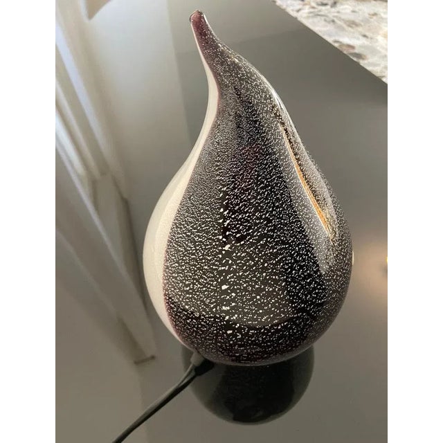 Glass Murano Glass Penguin-Shaped Lamp, Italy, 1980s For Sale - Image 7 of 10