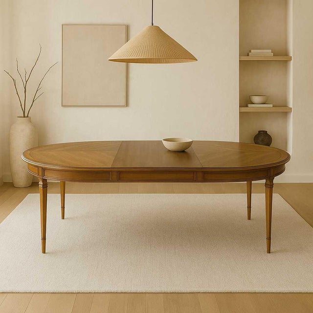 1960s Drexel Esperanto Walnut Extension Dining Table, Mid-Century For Sale - Image 14 of 18