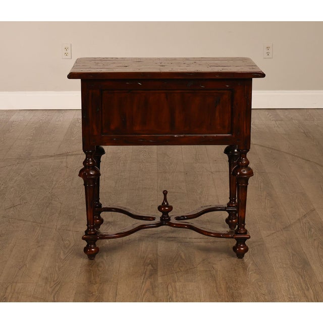 Theodore Alexander Castle Bromwich Antiqued Wood Lowboy End Table For Sale - Image 15 of 18