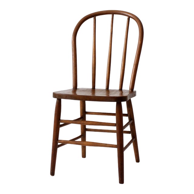 Vintage Windsor Bow Back Dining Chair For Sale