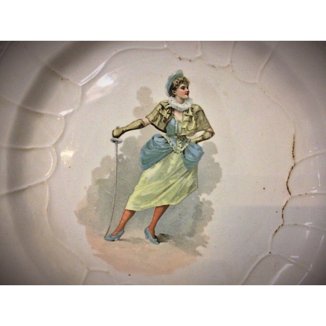 Antique Faience Plate - 20th Century or Earlier, "Hamage Nord" Design For Sale - Image 4 of 6