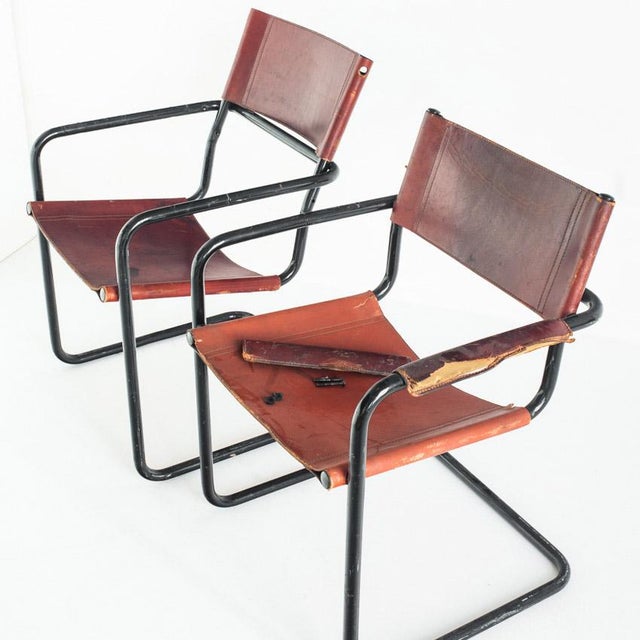 Cantilever Chair Model Mg5 in Leather by Matteo Grassi, Italy, 1990s For Sale - Image 13 of 16