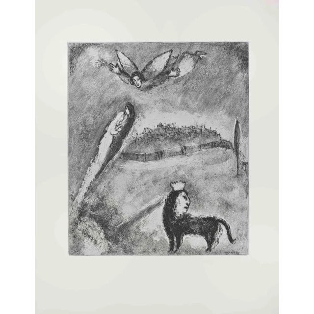 Etching on Montval wove paper, realized by Marc Chagall in 1931-39 and published by Tériade in 1956. Edition of 275+30 out...