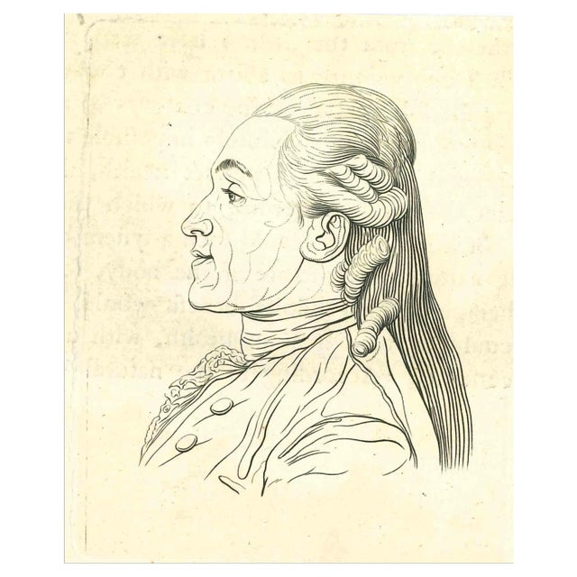 Thomas Holloway, Portrait, Original Etching, 1810 For Sale