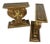 1960s Pair (2) of Ornate Wooden Table Bases Made in Italy For Sale