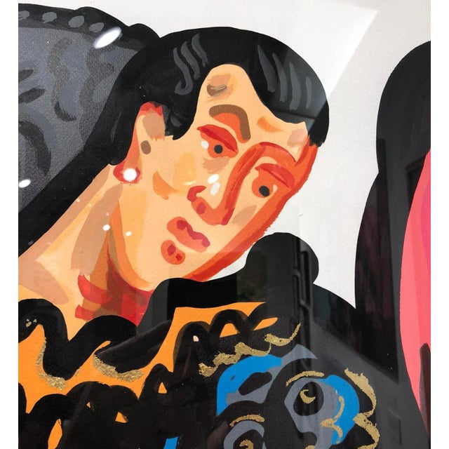 Rider and the Pink Dragon, Pop Art Contemporary Style, Classical Bold Painting, 2018 For Sale - Image 4 of 6