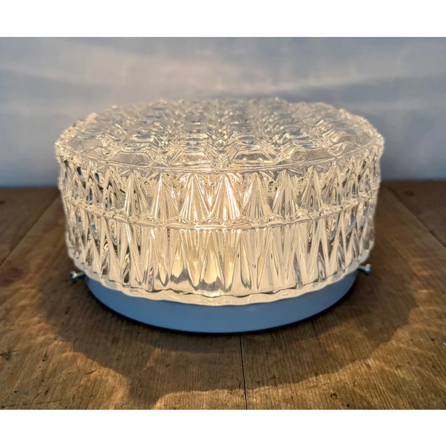 Vintage Glass Wall Light, 1970s For Sale - Image 12 of 16