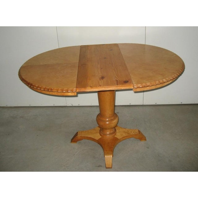 Antique Round Extendable Table from Befos, 1900s For Sale - Image 5 of 11