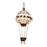 Hollywood Regency/ Art Deco Maison Bagues Beaded Crystal Hot Air Balloon Chandelier Estate Jackie Gleason Miami Beach For Sale