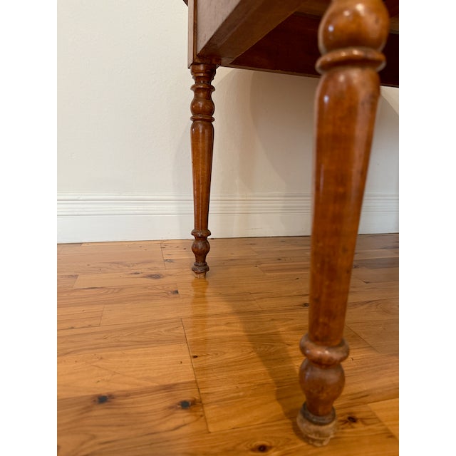 Late 19th Century Small Oval Drop-Leaf Table For Sale In Los Angeles - Image 6 of 9