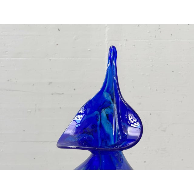 Glass Sculptural Glass Vase from Mdina / Mtarfa Glassblowers Malta, 1970s For Sale - Image 7 of 10