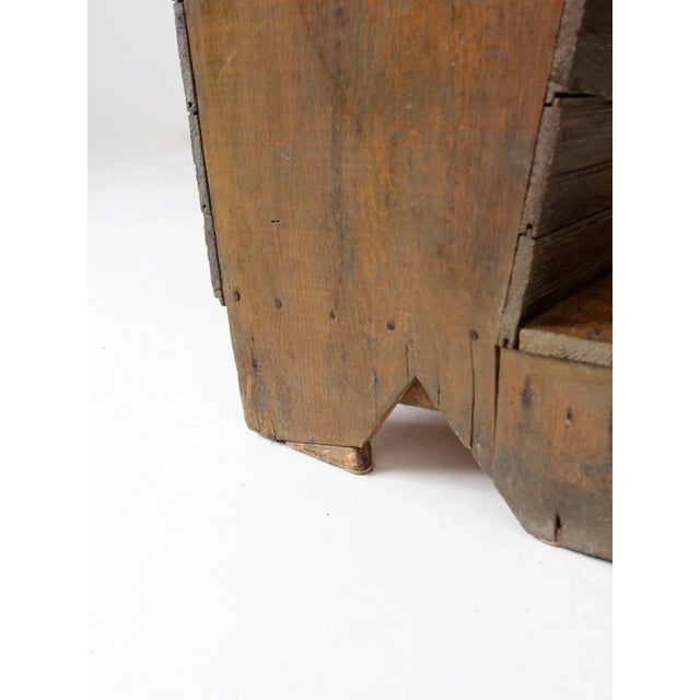 Antique Farmhouse Grain Bin Storage Chest For Sale - Image 9 of 13