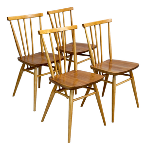 Elm and Beech 391 Dining Chairs by Lucian Ercolani for Ercol, 1980s, Set of 4