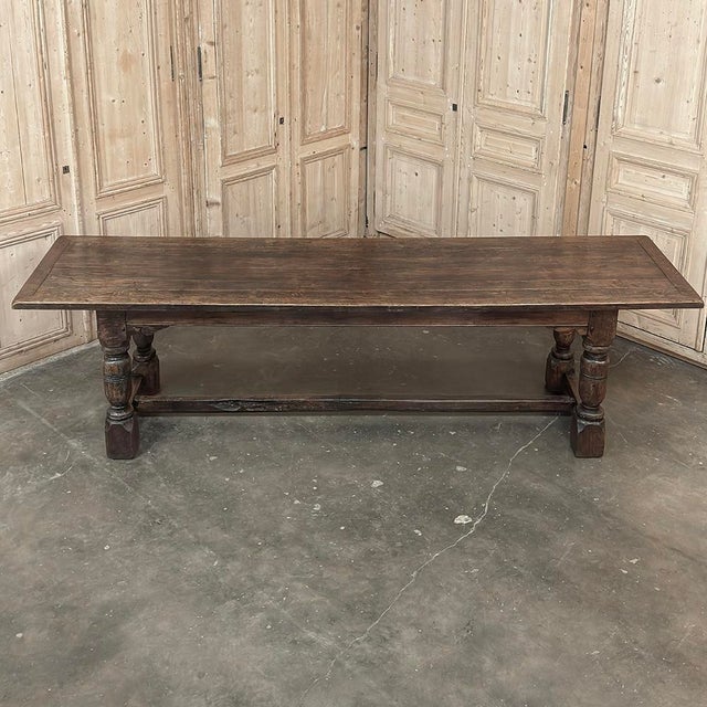 19th Century Rustic Country French Trestle Banquet Table For Sale - Image 15 of 17