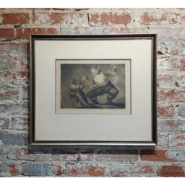 Francisco De Goya 'Bobalicón' Proverbio N.4 -Etching on Paper For Sale - Image 9 of 9