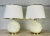 Vintage 1970s Cream & Gold Round Table Lamps, Pair For Sale - Image 11 of 11