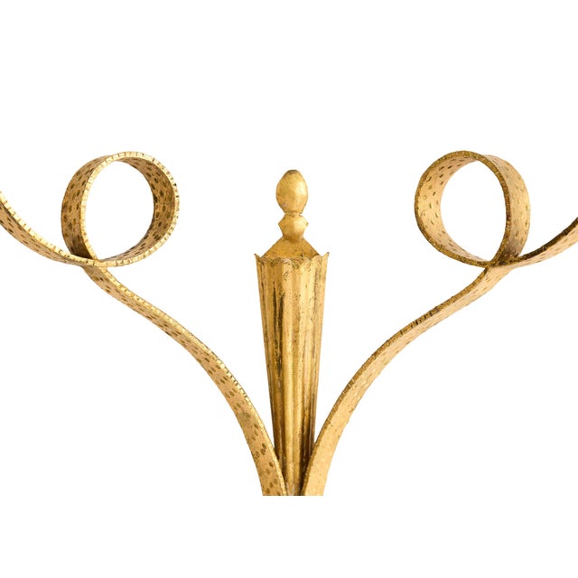 Italian Mid-Century Gilt Wall-Mount Console Table by Pier Luigi Colli, 1940s For Sale - Image 13 of 16