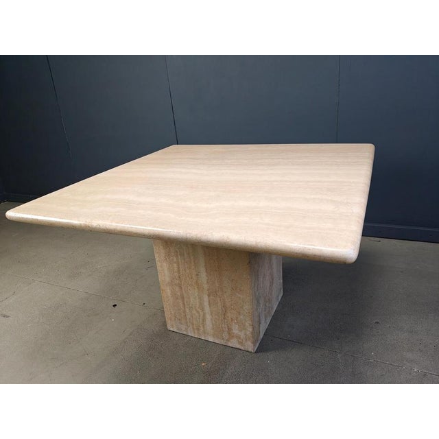 Vintage Travertine Dining Table, 1970s For Sale - Image 3 of 13