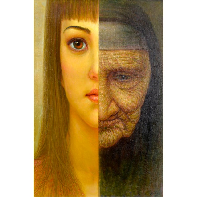 2000 - 2009 Igor Maikov, Mirror of the Soul, 2001, Oil Painting on Canvas For Sale - Image 5 of 5