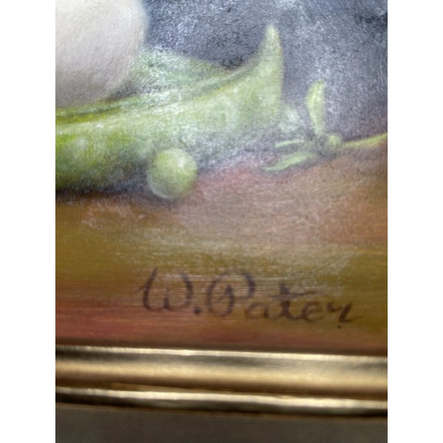 Mid 20th Century Signed W. Pater Still Life Oil Paintings – Citrus Zest and Harvest Bounty - Two Paintings Sold as a Pair For Sale - Image 11 of 11