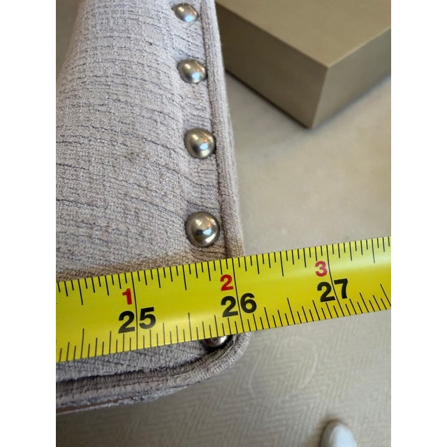 Custom Wing Back Chair With Nail Head Trim by Sam Moore For Sale - Image 15 of 15