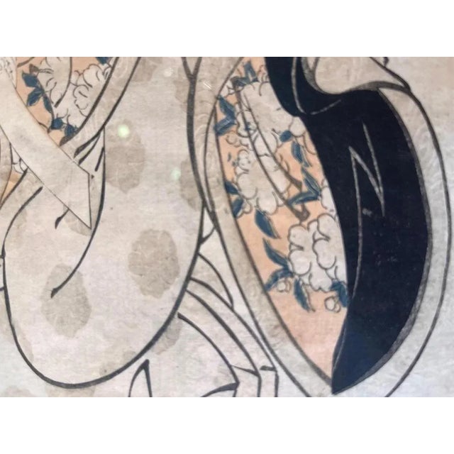 Eizan Kikugawa, Figure, 1800s, Woodcut For Sale - Image 7 of 11