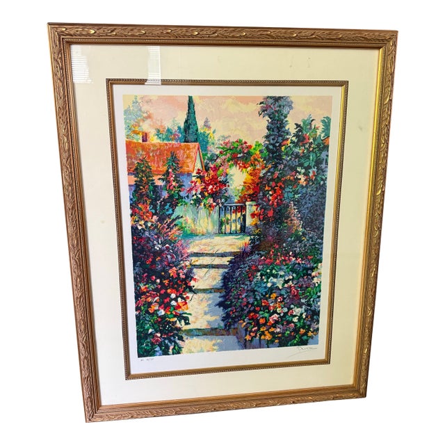 Alex Perez “Montmartre” Signed Hc 14/50 Limited Edition Serigraph With Coa For Sale