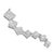 Add shine and a bit of sparkle to your day with this luxurious uniquely shaped pendant. This ten karats white gold snake...