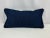 15” x 28” lumbar pillow cover in Quadrille China Sea’s Fez II Suncloth fabric in Indigo (front) and indigo blue...