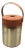 Georges Briard Ice Bucket Egyptian Motif Insulated Brown Swede For Sale
