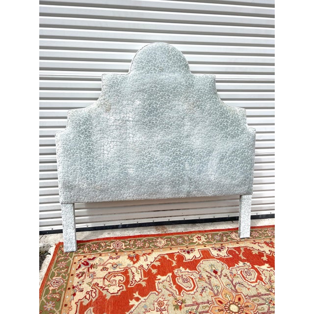 Custom Blue Velvet Headboard Chairish