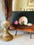 This is a one-of-a-kind coastal sculptural object created from natural marine elements and mounted on a weathered, gilded...