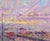 A large-scale contemporary figurative oil on canvas measuring 90 × 110 cm, “Il Treno” depicts an urban railway scene...