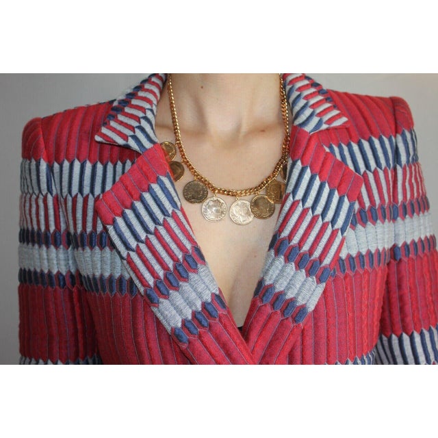 American Usa Vintage Dollar Coin Rose Gold Vermeil Sterling Silver Curb Link Cha For Sale - Image 4 of 10