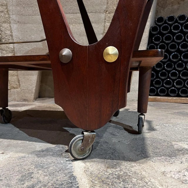 1950s Eugenio Escudero Bar Service Cart Mexico City For Sale - Image 12 of 13