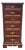 1971 Bassett Chippendale Walnut Lingerie Chest – Tall 6‑Drawer Vintage Chest For Sale