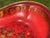 19th C. Red + Gilt and Green Toleware Serving Bowl - Paint Decorated - 12.75" For Sale - Image 12 of 12