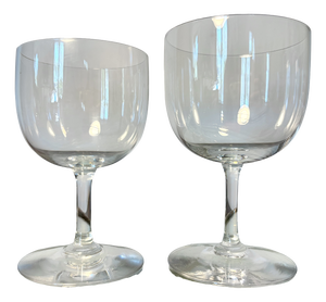 Water and Wine Glasses from Baccarat, 1890s, Set of 2