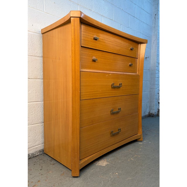 Bring timeless mid-century charm into your home with this unique high-boy dresser that blends classic design with everyday...