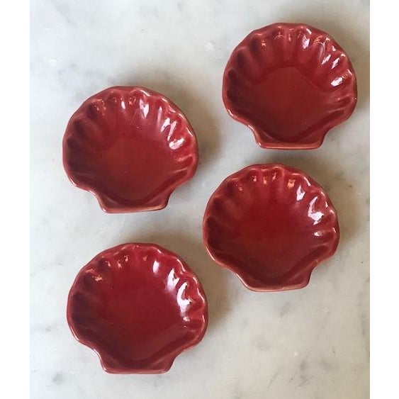 Vintage Emile Henry Shell Shaped Bowls Set of 4 Chairish