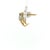 10k Yellow Gold Trilliant Synthetic Alexandrite & Diamond Pendant and Earring Set, 3 Pieces For Sale - Image 4 of 5