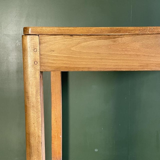 Small Vintage Wooden Side Table For Sale - Image 3 of 7