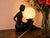 Art Deco Table Lamp with Female Sculpture and Opaline Globe, 1950s For Sale - Image 3 of 6