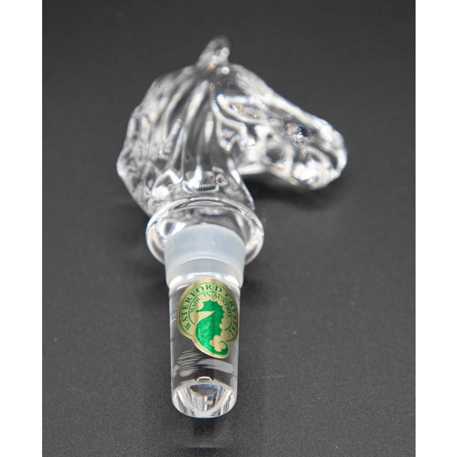 Late 20th Century Vintage Waterford Crystal Bottle Stoppers - Horse and Acorn Designs With Boxes- Set of 2 For Sale - Image 5 of 11