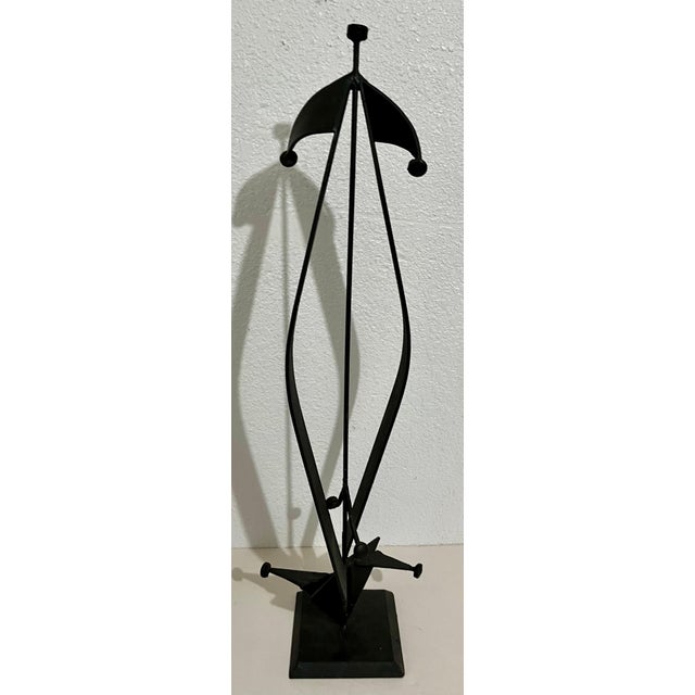 Mario Almaguer, Large Mario Almaguer Cuban Art Welded Painted Steel Abstract Sculpture Modernism, 2005 For Sale - Image 9 of 11